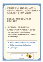 Vorschau - Arbeitsblätter - Materialpaket Wahlen / Landtagswahlen 2026 - vierfach differenziert inkl. Förderversion / DaZ-Version - Seite 1