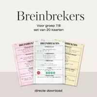 Voorbeeld - Breinbrekers groep 7/8 🧠✨ - Voorblad