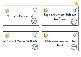 Vorschau - Fördermaterial/Inklusion - Lesen in Bewegung Klasse 1/2 : Leseaufträge für das Klassenzimmer - Seite 1