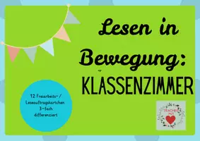 Vorschau - Fördermaterial/Inklusion - Lesen in Bewegung Klasse 1/2 : Leseaufträge für das Klassenzimmer - Deckblatt