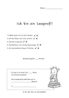 Vorschau - Arbeitsblätter - Leseprofi 1 für die 3. Klasse - Seite 1