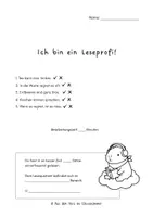 Vorschau - Arbeitsblätter - Leseprofi 2 für die 3. Klasse - Seite 1