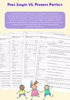 Vorschau - Arbeitsblätter - Past Simple VS Present Perfect - Deckblatt
