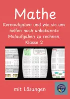 Vorschau - Arbeitsblätter - Mathe Klasse 2 und 3 Kernaufgaben Einmaleins - Deckblatt