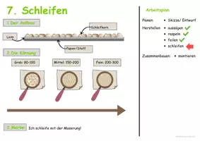 Vorschau - Arbeitsblätter - Das Schleifpapier! Schleifen von Holz - Seite 2