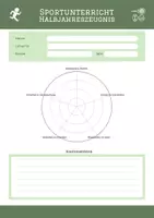 Vorschau - Fördermaterial/Inklusion - Sportunterricht (Bewegung und Sport) - Noten (Schulnachricht) - Deckblatt