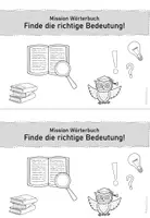 Vorschau - Arbeitsblätter - Arbeitsheft zur Einführung "Wörterbuch" - Seite 1