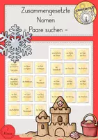 Vorschau - Spiele - Zusammengesetzte Nomen Paare suchen - Deckblatt