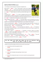 Vorschau - Arbeitsblätter - Sports at School in Britain (Vokabeln / Landeskunde) - Seite 1