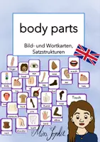Vorschau - Arbeitsblätter - body parts - Materialpaket - Seite 1
