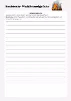 Vorschau - Arbeitsblätter - Sachtext Waldbrandgefahr - Seite 3