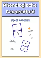 Vorschau - Spiele - phonologische Bewusstheit Anlaute - Deckblatt