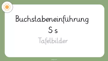 Vorschau - Arbeitsblätter - Buchstabeneinführung S s (Tafelbilder und Arbeitsblätter) - Seite 2