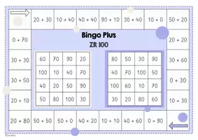 Vorschau - Spiele - Mathe - Bingo - ZR 100 nur mit Zehnerzahlen - Seite 1