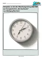 Vorschau - Arbeitsblätter - „Die Küchenuhr“ (Wolfgang Borchert) – Abschlussprüfung Deutsch 2027 - Deckblatt