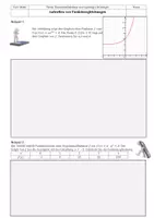 Vorschau - Arbeitsblätter - Aufstellen von Exponentialfunktionen - Deckblatt