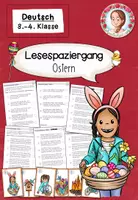 Vorschau - Arbeitsblätter - Lesespaziergang Ostern | Deutsch Klasse 2-4 - Deckblatt