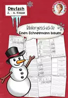 Vorschau - Arbeitsblätter - Bildergeschichten/Geschichten schreiben: "Einen Schneemann bauen" Winter (2.-4. Klasse) - Deckblatt