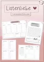 Vorschau - Lehrpläne/Lehrermaterial - To-Do-Listen_Listenliebe - Deckblatt