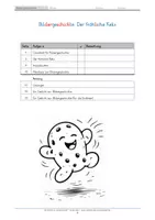 Vorschau - Mal- und Bastelvorlagen - Bildergeschichte für kreatives Schreiben - Der fröhliche Keks - Seite 3