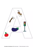 Vorschau - Arbeitsblätter - Homeschooling - Anlautpuzzle Sparpaket - Seite 1
