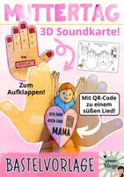Vorschau - Mal- und Bastelvorlagen - MEGA Materialpaket mit MUTTERTAG-Kunstprojekten und Bastelvorlagen - Seite 1