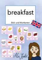 Vorschau - Bildkarten - breakfast - Bild- und Wortkarten - Deckblatt
