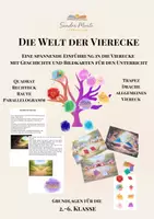 Vorschau - Bildkarten - Vierecke - Einführung mit Geschichte und Bildkarten - Deckblatt