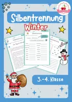 Vorschau - Arbeitsblätter - Silbentrennung Winter 3.-4. Klasse - Deckblatt