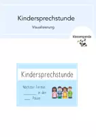 Vorschau - Poster - Kindersprechstunde Visualisierung und Anmeldeliste - Deckblatt