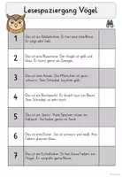 Vorschau - Arbeitsblätter - Lesespaziergang Vögel 🐦 | Dreifach differenziert – Klasse 2–3 | Sachunterricht & Lesen - Seite 2
