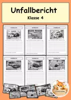 Vorschau - Arbeitsblätter - Unfallbericht 4. Klasse - Deckblatt