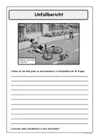 Vorschau - Arbeitsblätter - Unfallbericht 4. Klasse - Seite 2