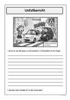 Vorschau - Arbeitsblätter - Unfallbericht 4. Klasse - Seite 3