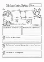 Vorschau - Arbeitsblätter - Osterferien Bonus - Ferien Rückblick und mehr - Deckblatt
