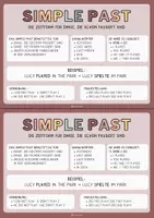 Vorschau - Poster - Merkplakat - SIMPLE PAST - editierbar - Seite 3
