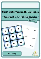 Vorschau - Spiele - Verwandte Aufgaben - Vorarbeit zur schriftlichen Division - Deckblatt