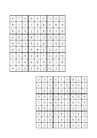 Vorschau - Arbeitsblätter - Sudoku - Mathe Rätsel - Seite 1