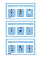 Vorschau - Arbeitsblätter - I can answer- Who questions Jobs - Seite 2