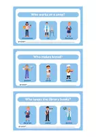 Vorschau - Arbeitsblätter - I can answer- Who questions Jobs - Seite 3