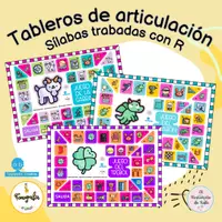 Vista previa - Juegos / Gamificación - Super tableros de articulación - Sílabas trabadas con R - Portada