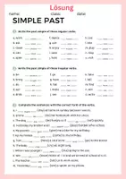 Vorschau - Arbeitsblätter - Simple past - Test mit Lösungen für Klasse 5+6 - Seite 2