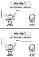 Vorschau - Arbeitsblätter - Schriftliche Addition & Subtraktion | Mini-Heft Mathematik Klasse 3 - Seite 1