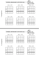 Vorschau - Arbeitsblätter - Schriftliche Addition & Subtraktion | Mini-Heft Mathematik Klasse 3 - Seite 3