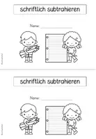 Vorschau - Stationenlernen - schriftliche Subtraktion | Zahlenraum 1000 | Klasse 3 - Seite 1