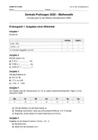 Vorschau - Merkblätter - ZP10 Mathe 2026 (ZAP Mathe 2026) KOMPLETTPAKET - Seite 1