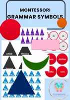 Προεπισκόπηση - Flashcards - Σύμβολα γραμματικής Μοντεσσόρι με λέξεις - Εξώφυλλο