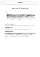 Vorschau - Klassenarbeiten - Klausur Deutsche Einheit & Mauerfall – Gorbatschow Redeanalyse + Erwartungshorizont (Q1/Q2) - Seite 1