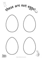 Προεπισκόπηση - Φύλλα εργασίας - Easter free printables - This is not an egg - Σελίδα 1