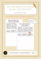 Vorschau - Poster - Leseprojekt: Wie viele Meter liest unsere Klasse / Grundschule? - Deckblatt